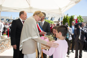 Albert et Charlene de monaco à calvinet