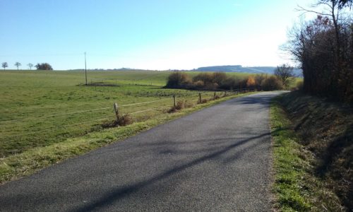 Route de Calvinet au Château de Lamothe