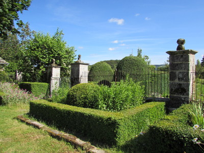 Les topiaires de buis du jardin de la Rouquette