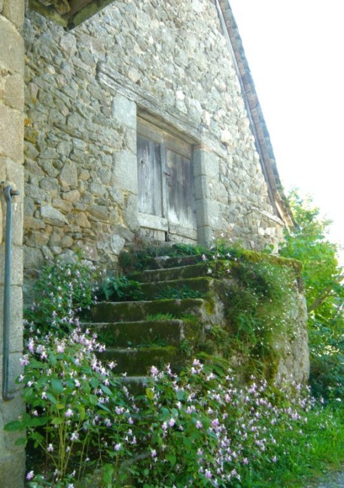 L'escalier de l'ancienne grange