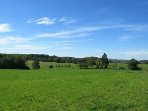 Vue du chemin à 150m du Gîte de la Rouquette